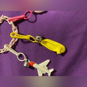 80’s bracelet with 3 charms